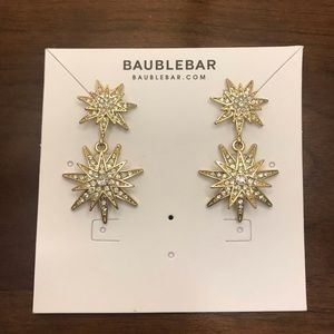 Baublebar Celestial Star Gold Drop Earrings